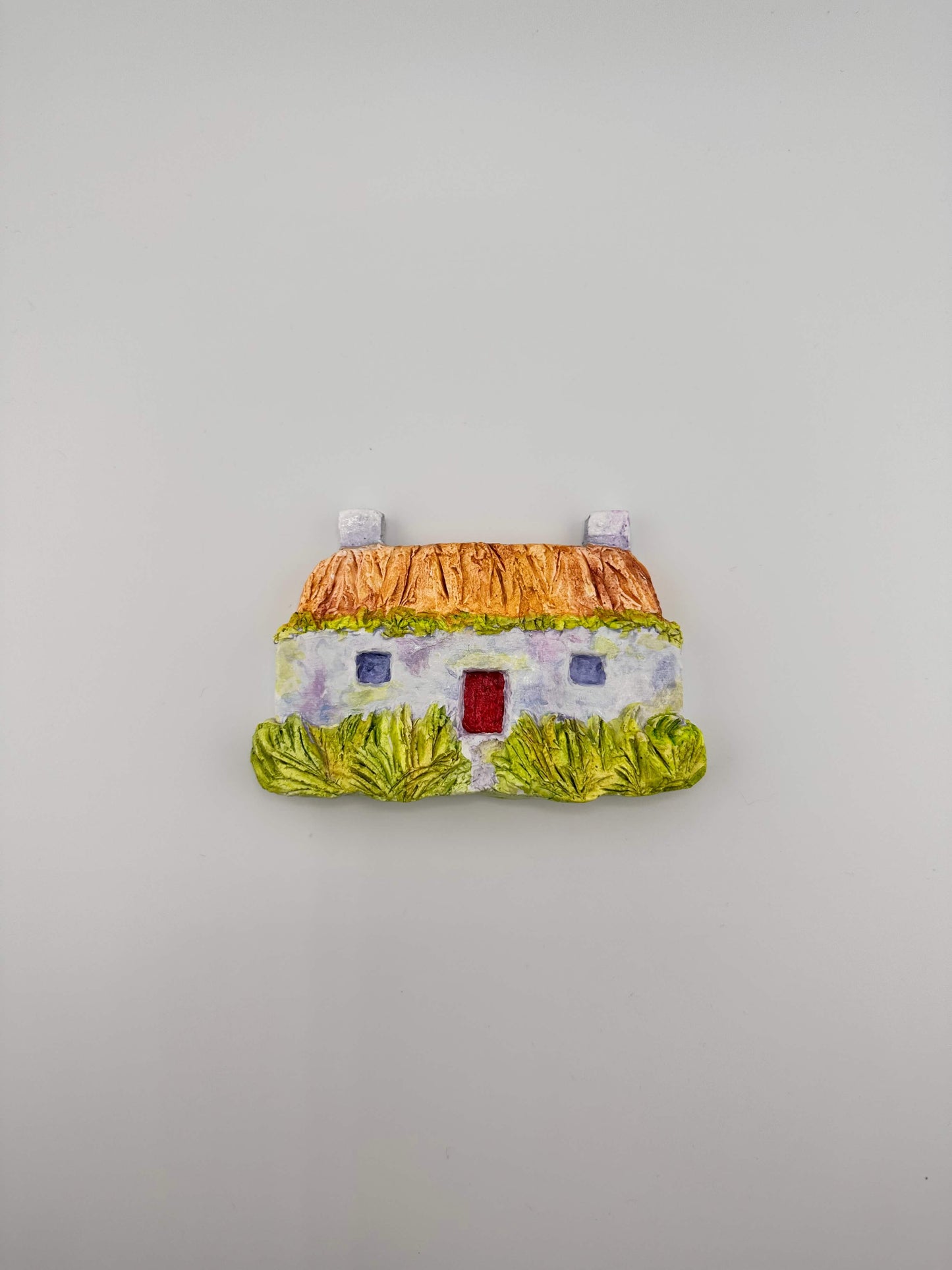 Hebridean cottage ceramic wall art