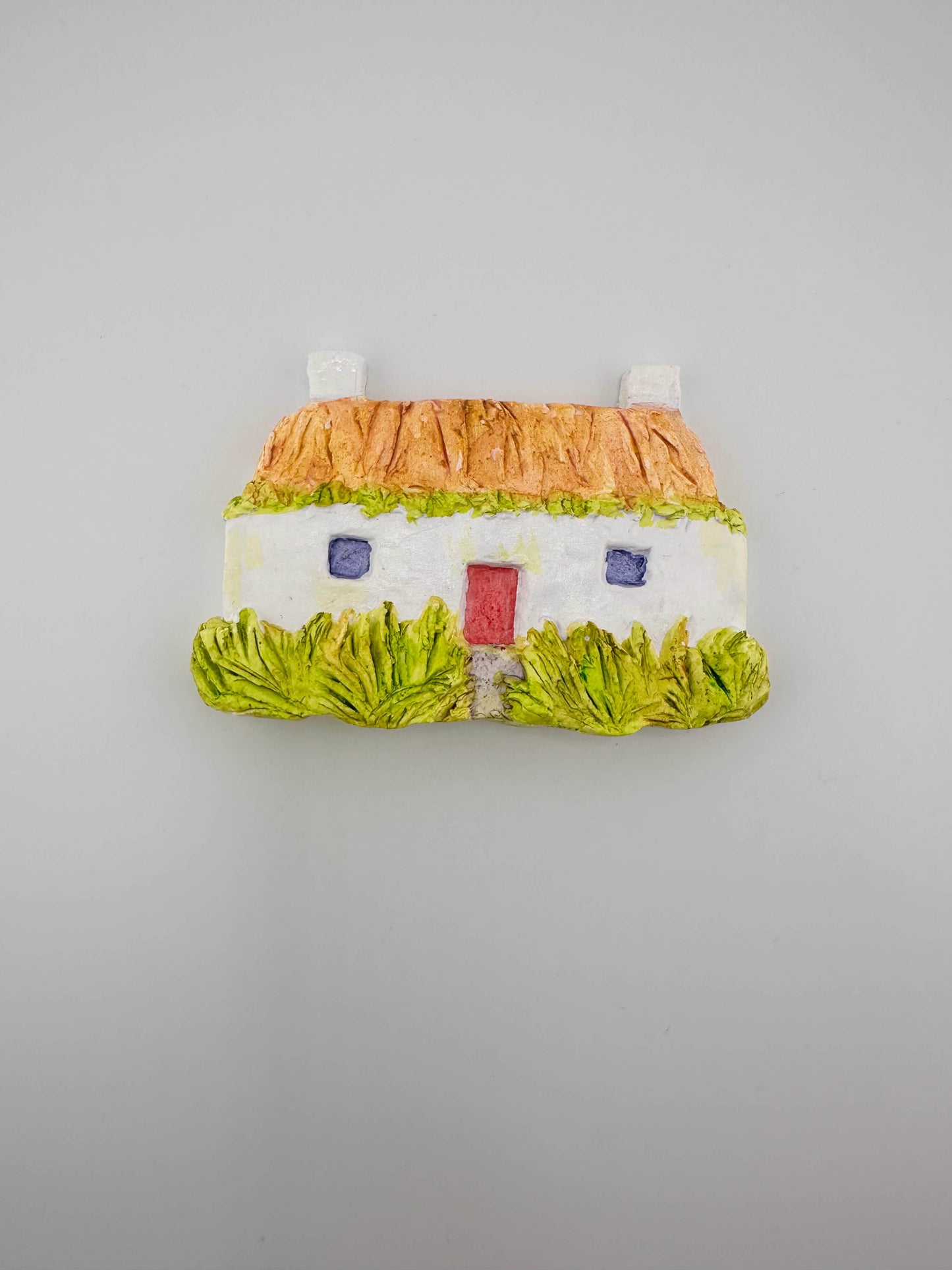 Hebridean cottage ceramic wall art