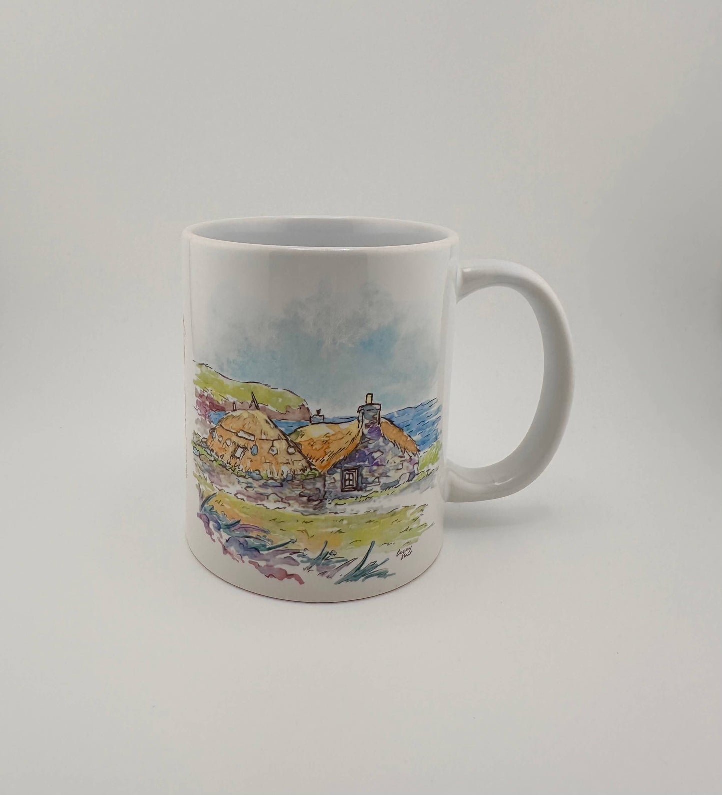 Gearrannan blackhouse village mugs and coasters
