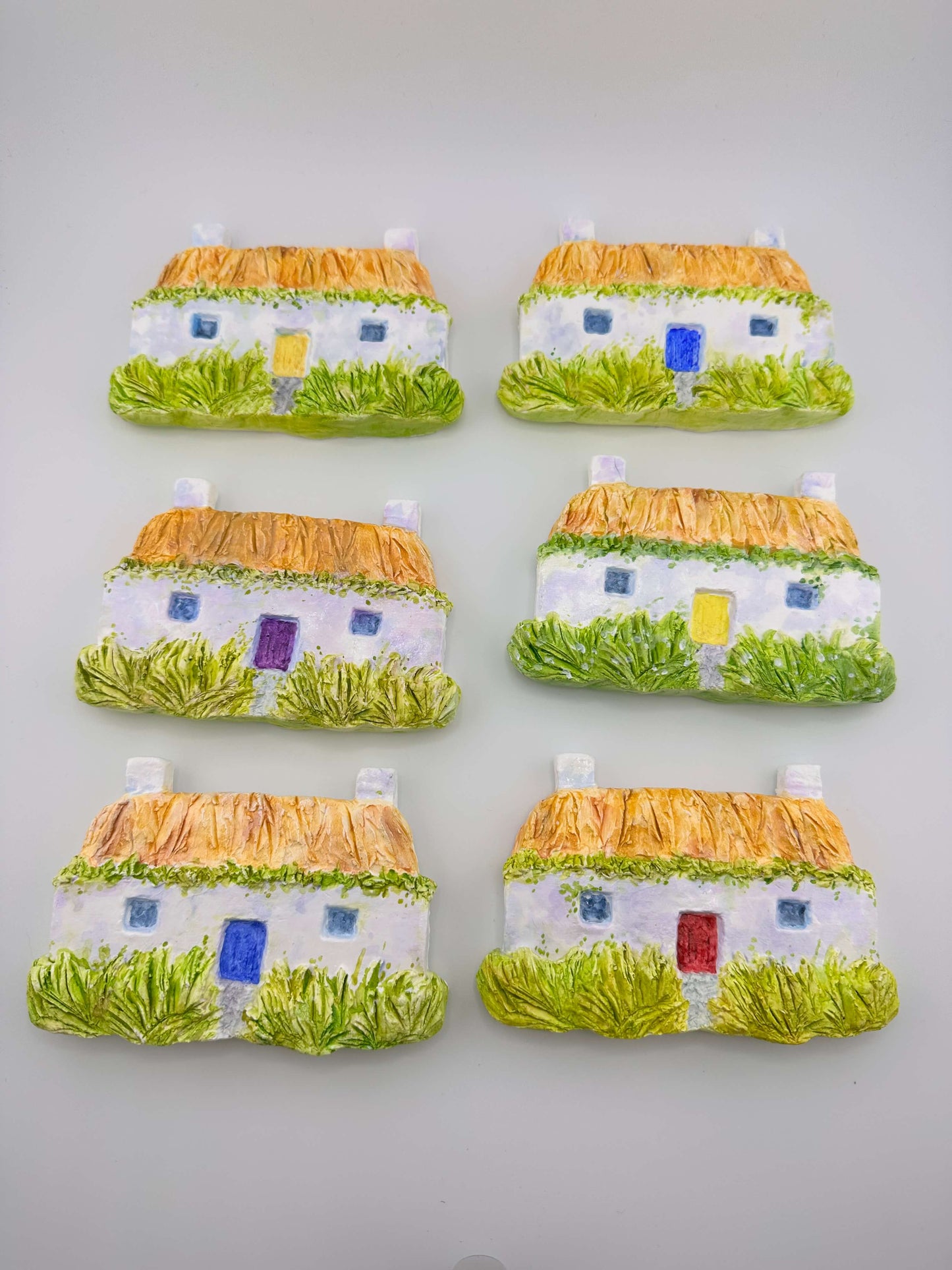 Hebridean cottage ceramic wall art