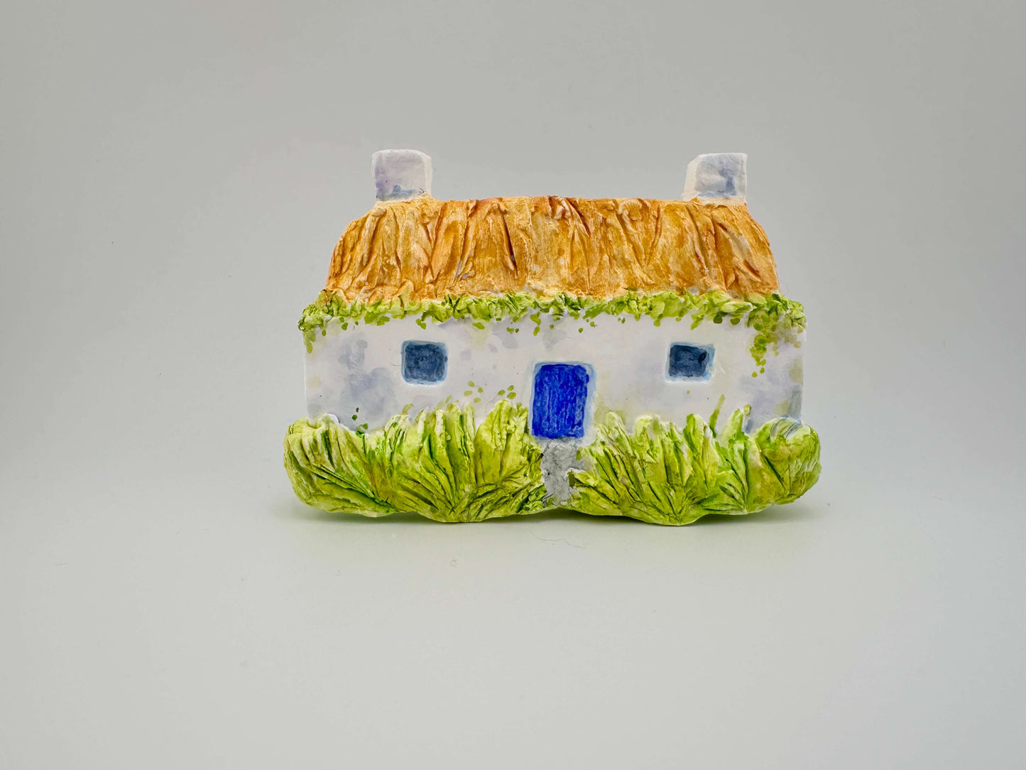 Hebridean cottage ceramic wall art