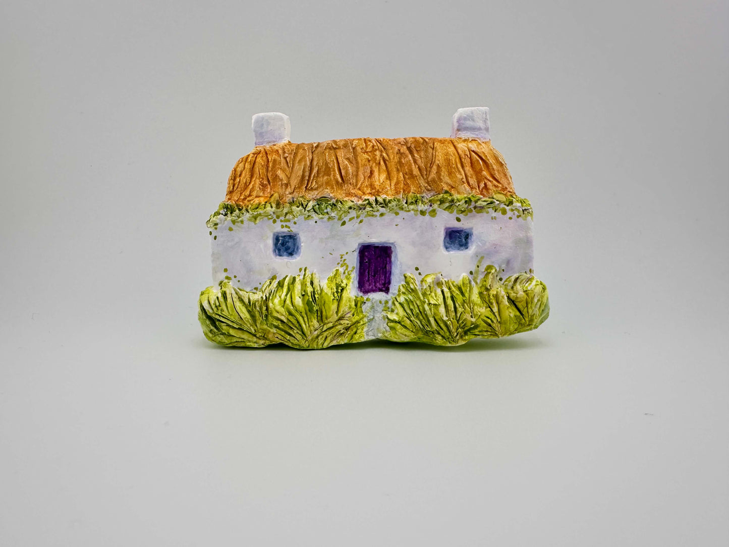 Hebridean cottage ceramic wall art