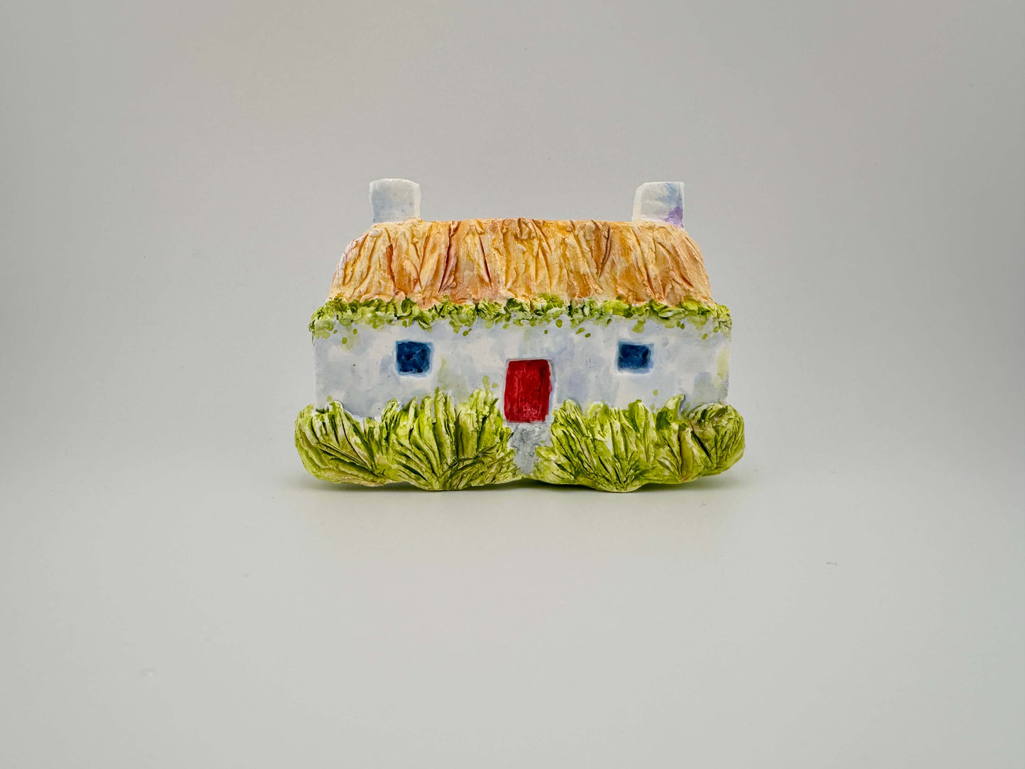 Hebridean cottage ceramic wall art