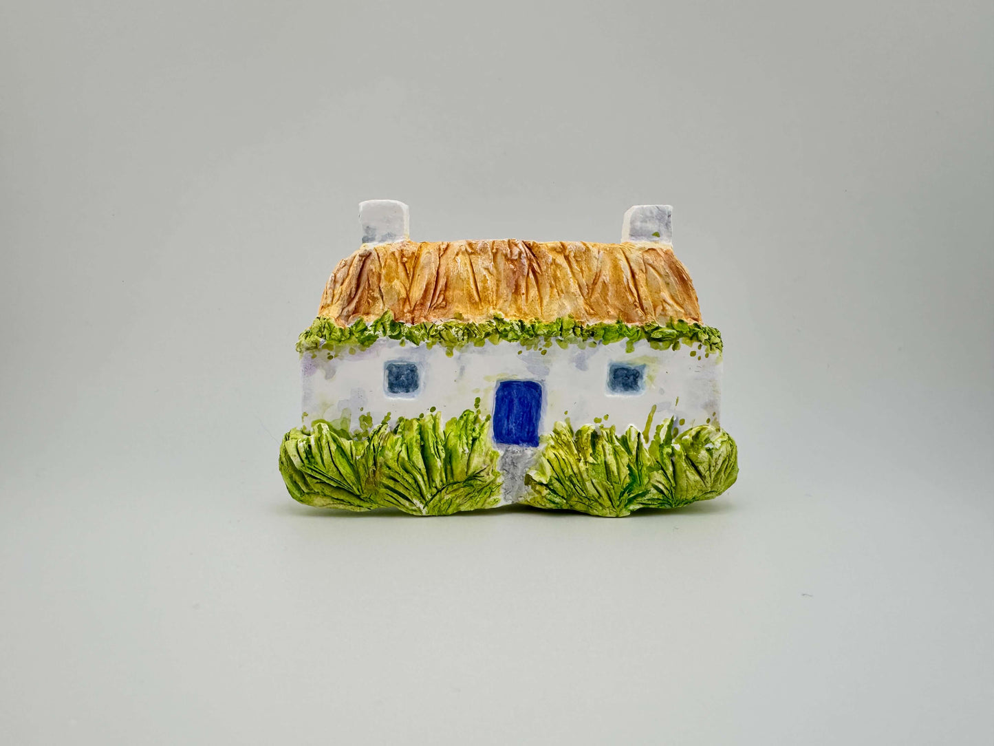 Hebridean cottage ceramic wall art