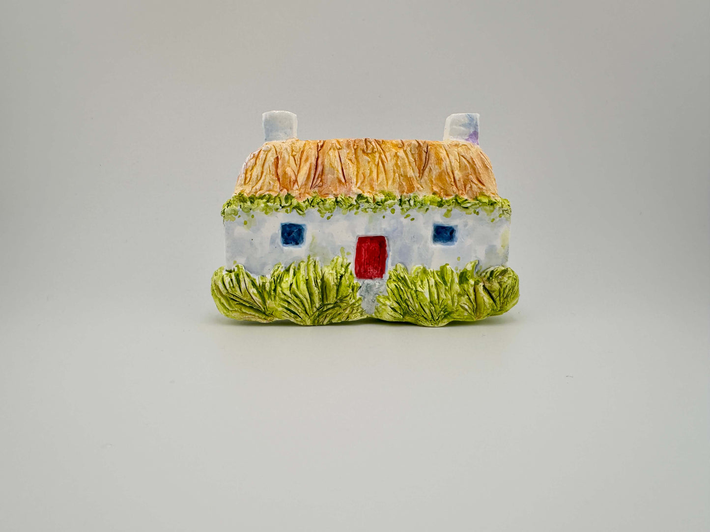 Hebridean cottage ceramic wall art