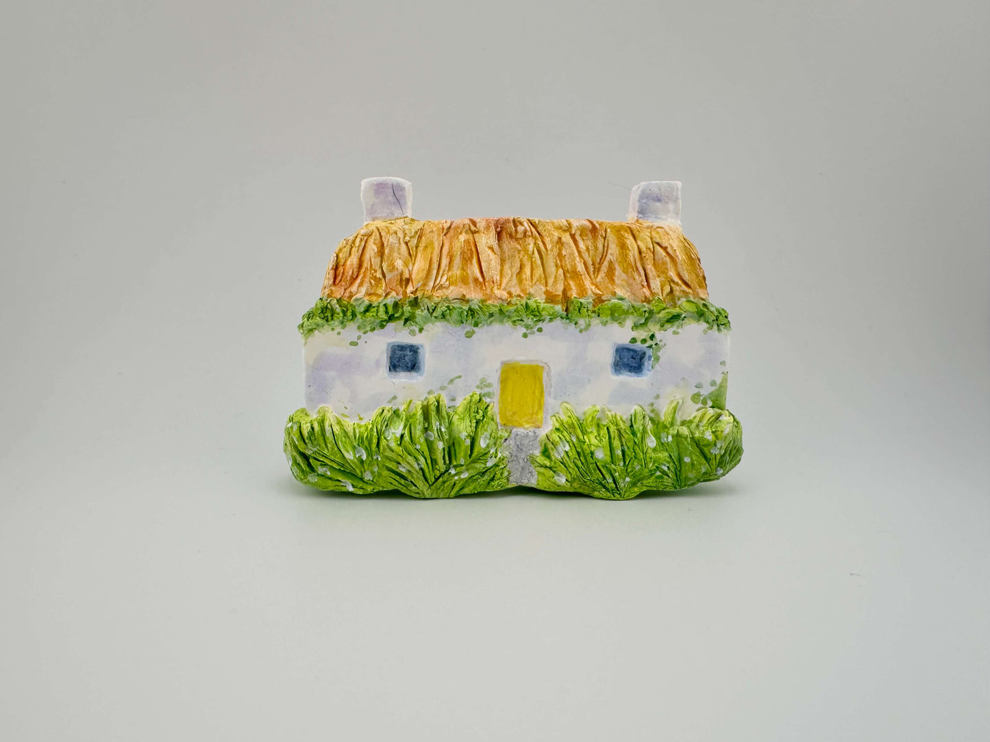 Hebridean cottage ceramic wall art