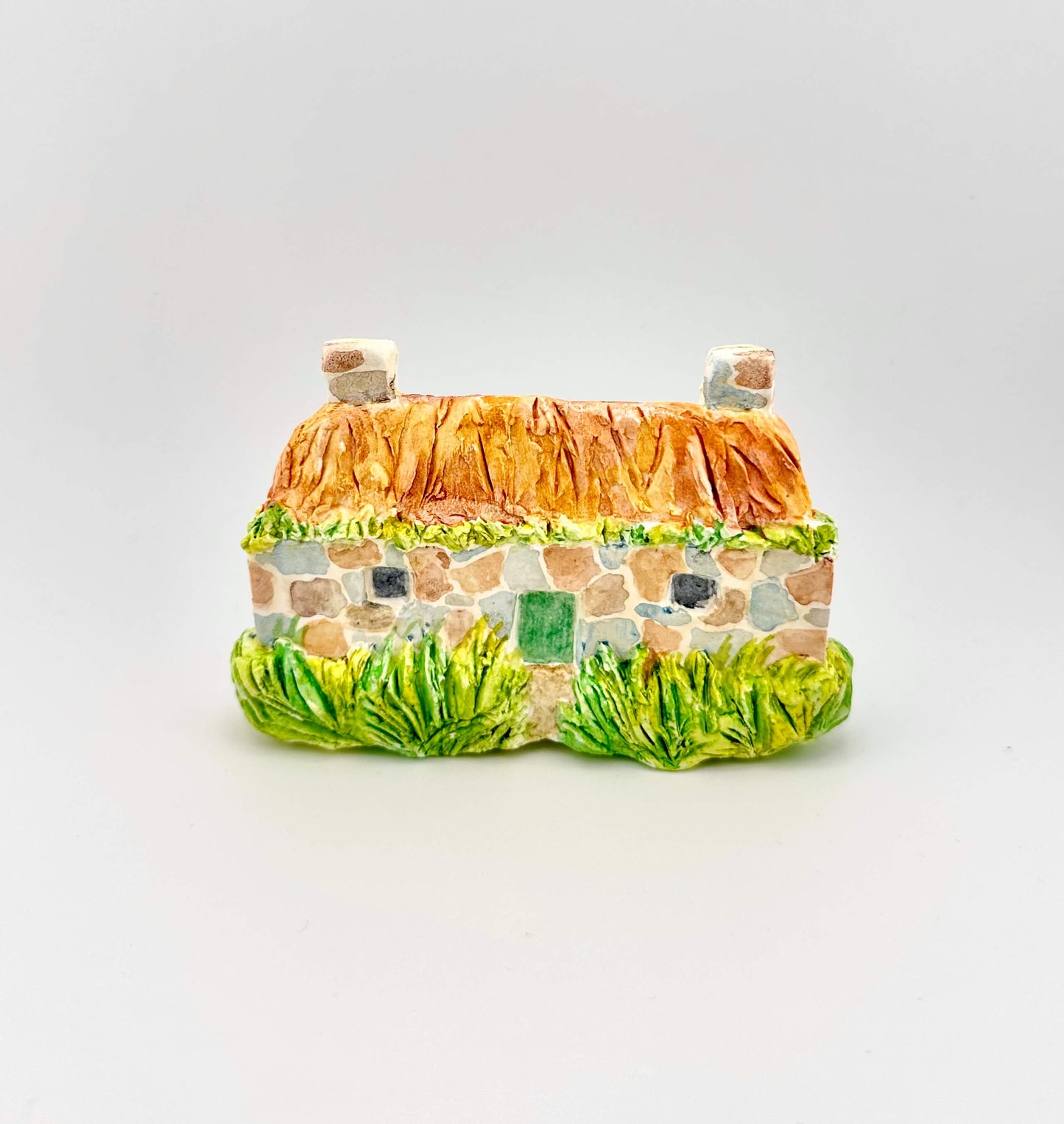 Hebridean cottage ceramic wall art