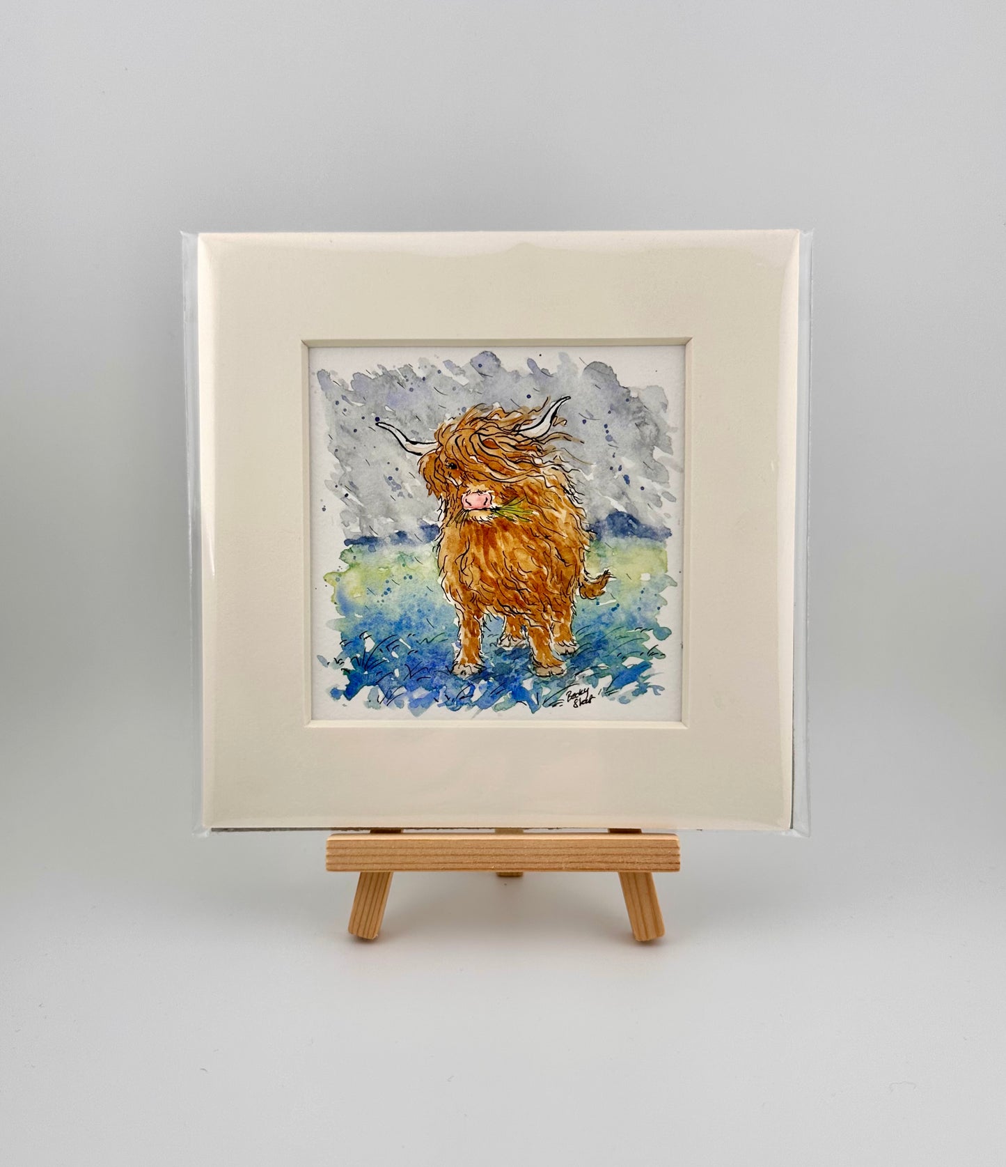 Rainy day coo mini Illustration