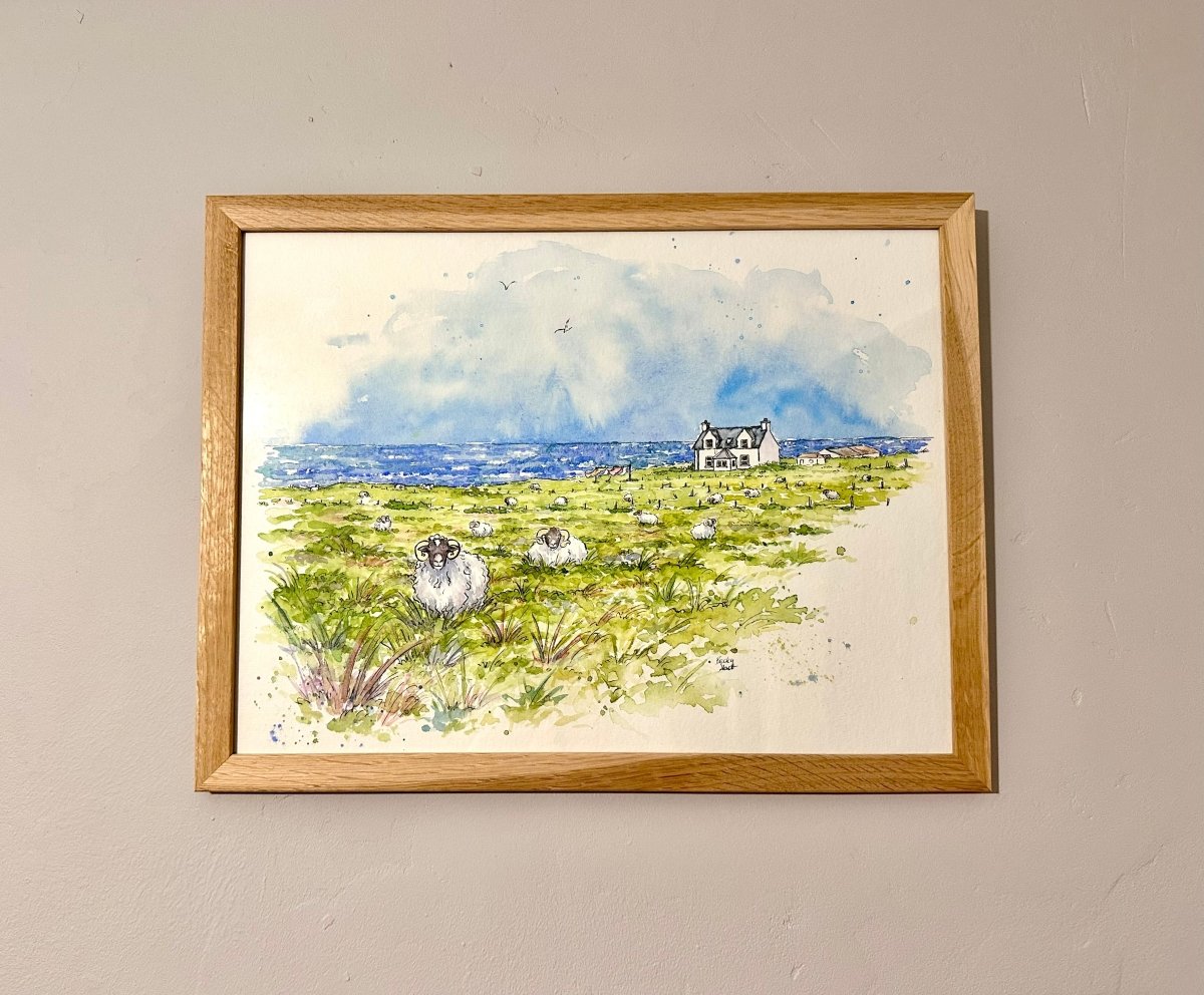 A Home by the Sea original illustration - Stout Crafted