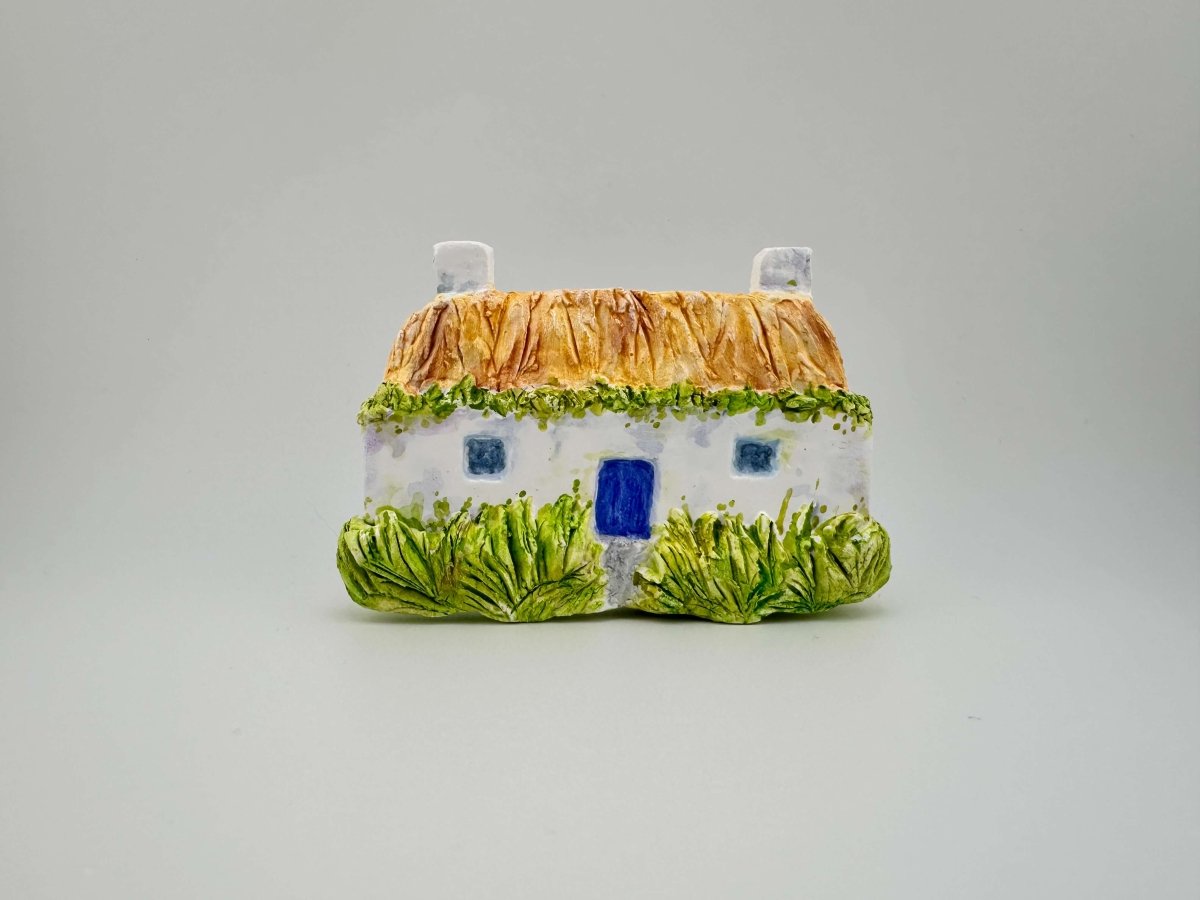 Hebridean cottage ceramic wall art - Stout Crafted