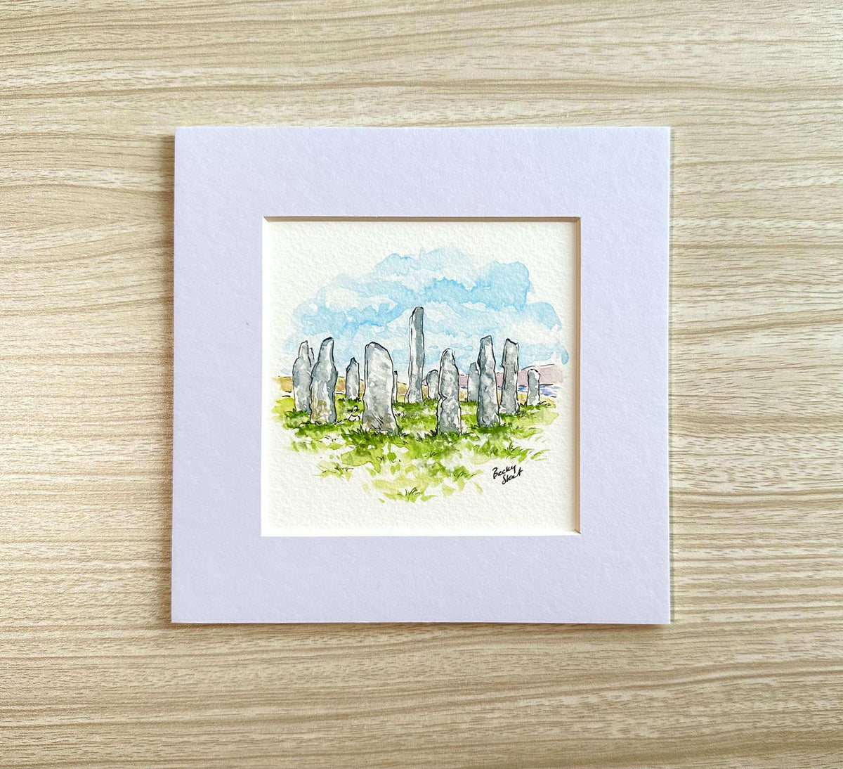 Callanish Stones mini print