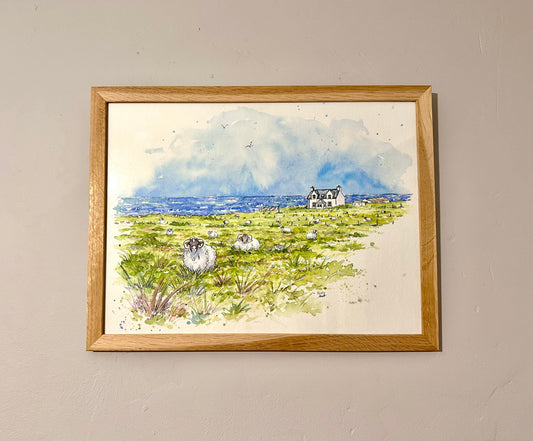 A Home by the Sea original illustration