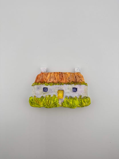 Hebridean cottage ceramic wall art