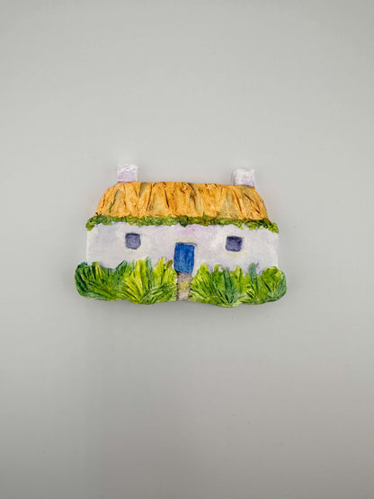 Hebridean cottage ceramic wall art