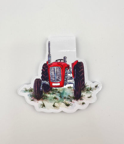 Massey Ferguson vintage tractor magnetic bookmark