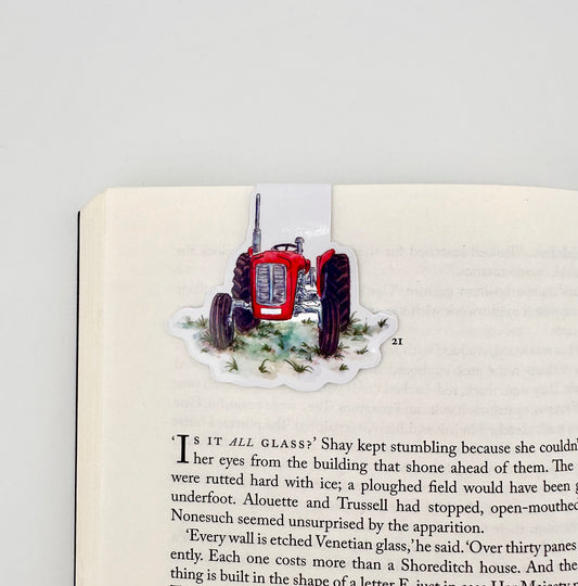 Massey Ferguson vintage tractor magnetic bookmark