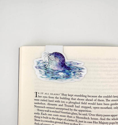 Happy harbour seal magnetic bookmark
