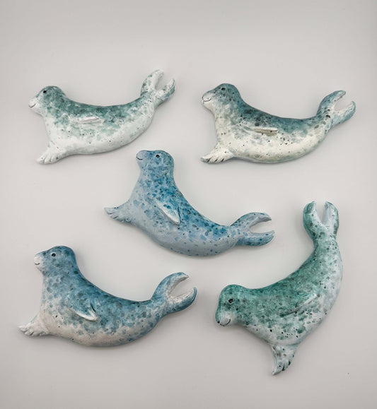 Seal ceramic wall art
