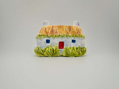 Hebridean cottage ceramic wall art