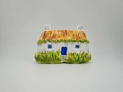 Hebridean cottage ceramic wall art