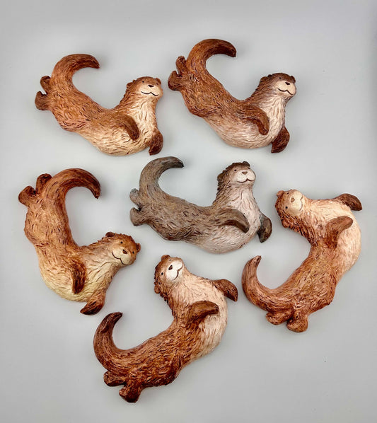 Otter ceramic wall art