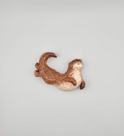 Otter ceramic wall art