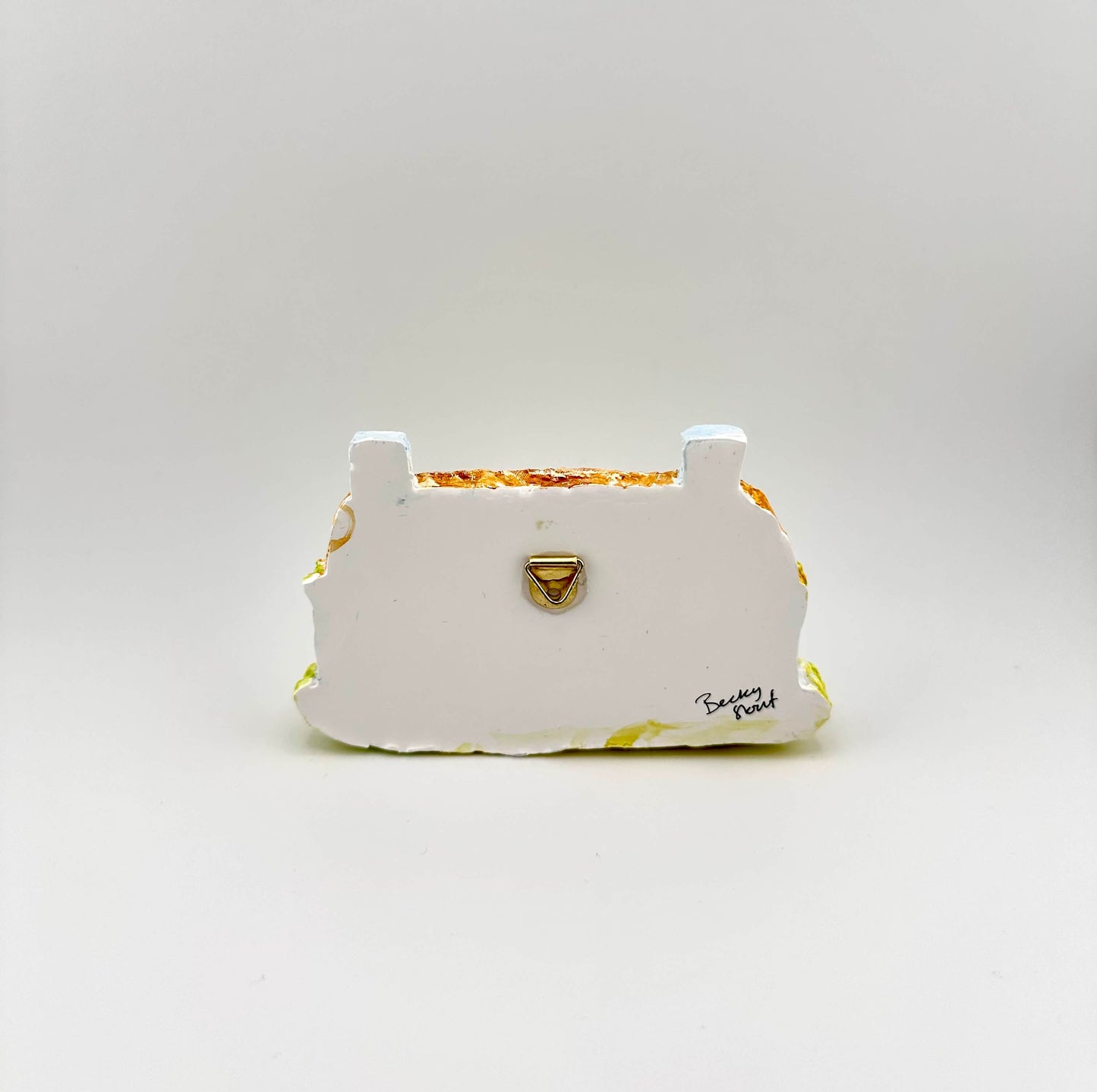 Hebridean cottage ceramic wall art