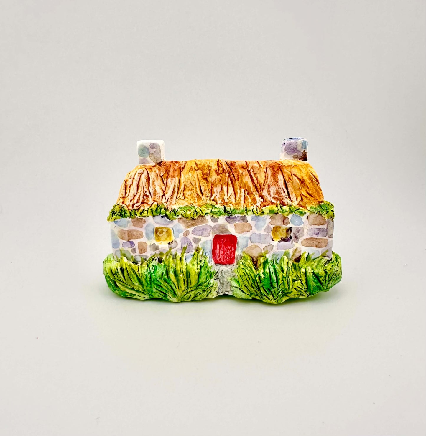 Hebridean cottage ceramic wall art