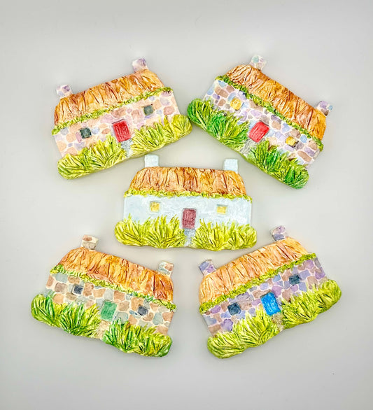 Hebridean cottage ceramic wall art