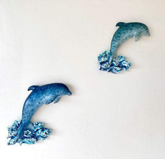 Dolphin wall art sculpture