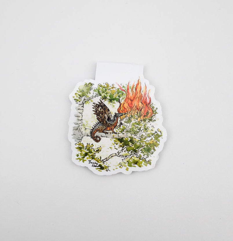 Woodland dragon magnetic bookmark