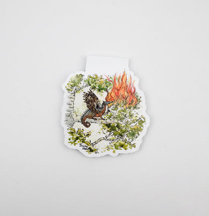 Woodland dragon magnetic bookmark