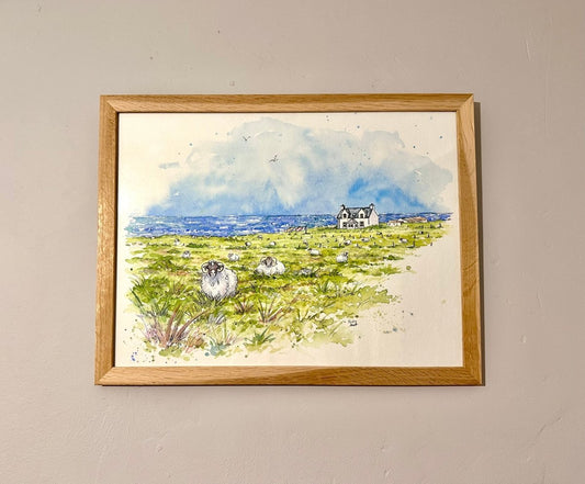 A Home by the Sea original illustration - Stout Crafted