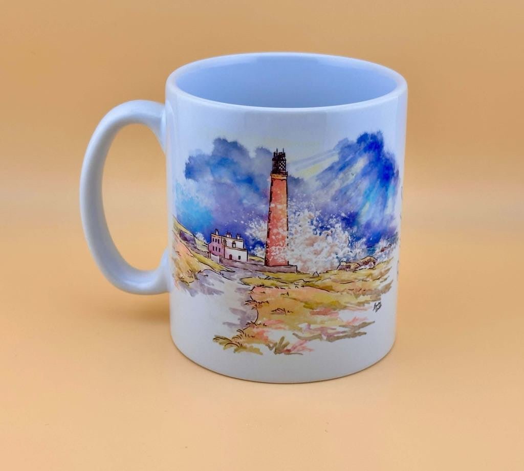 Butt of Lewis lighthouse mugs and coasters - Stout Crafted