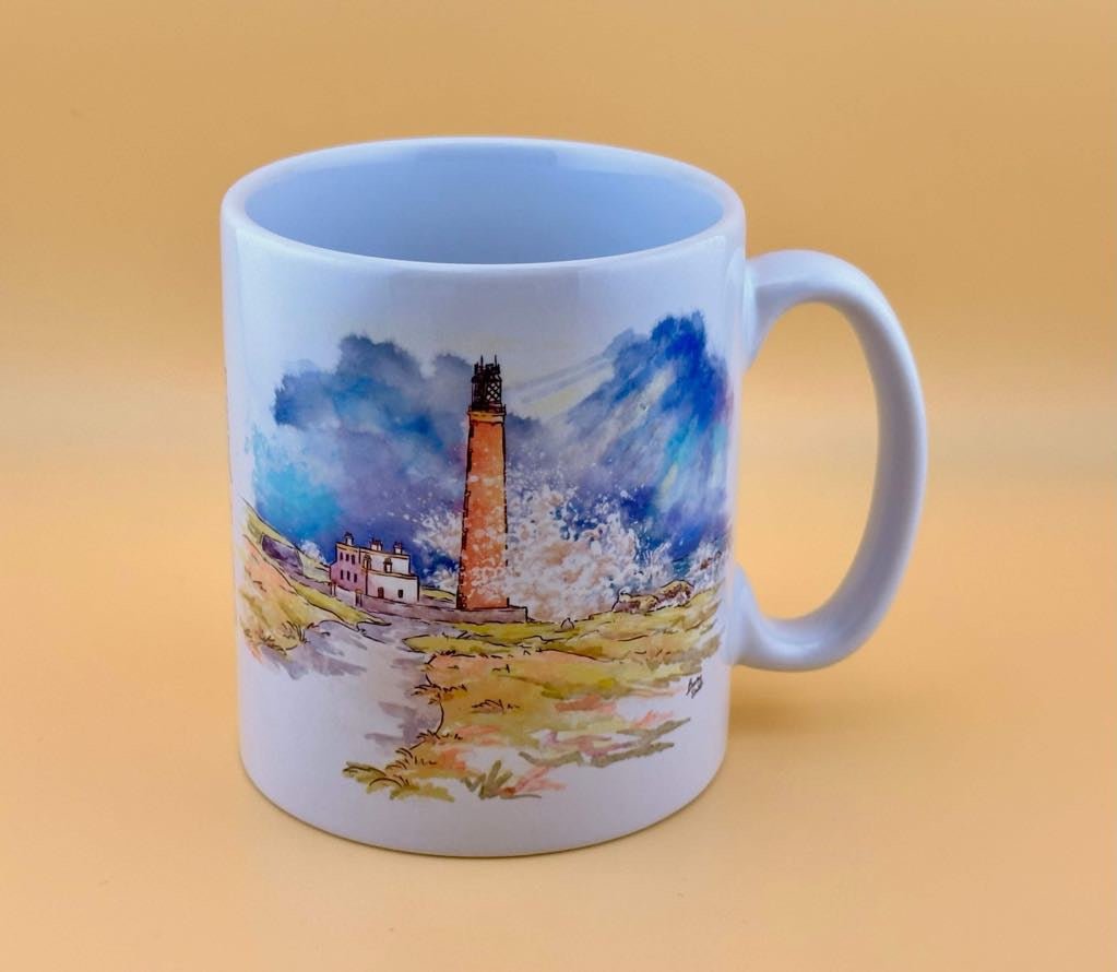 Butt of Lewis lighthouse mugs and coasters - Stout Crafted