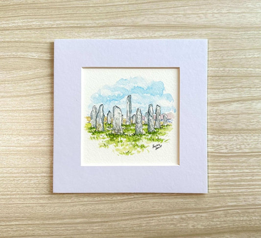Callanish Stones mini print - Stout Crafted