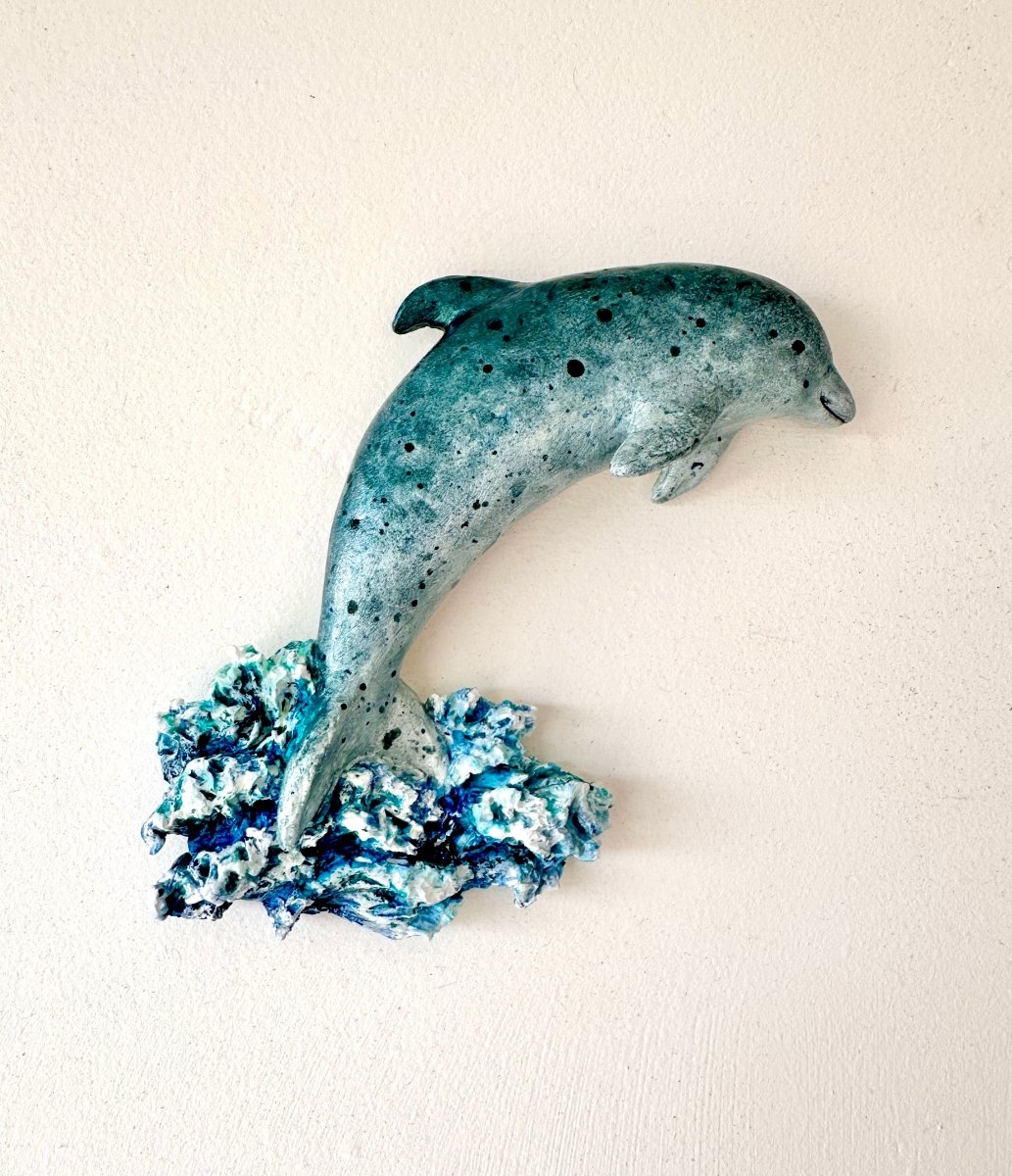 Dolphin wall art sculpture - Stout Crafted