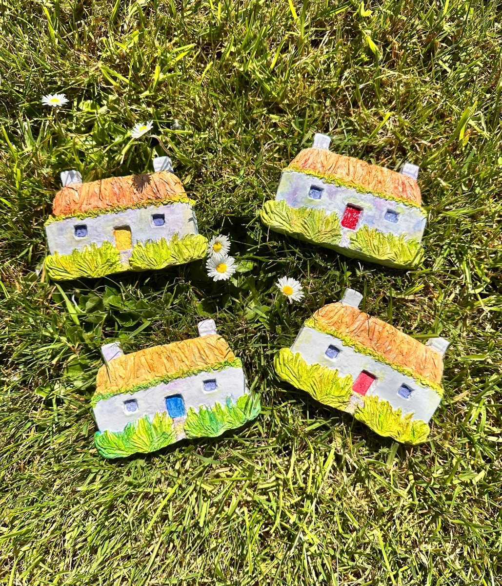 Hebridean cottage ceramic wall art - Stout Crafted