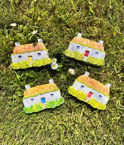 Hebridean cottage ceramic wall art - Stout Crafted