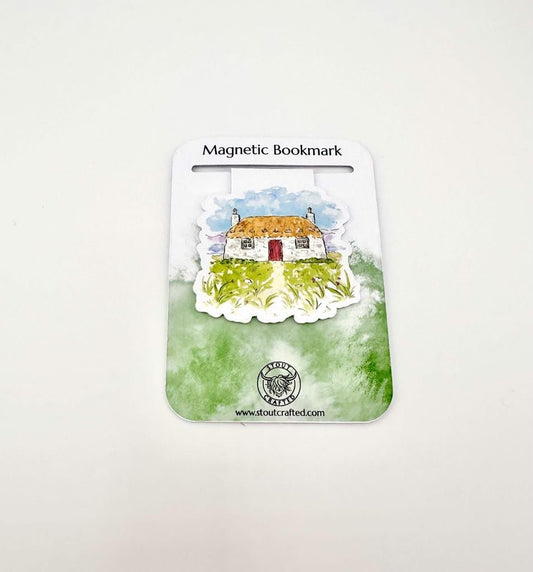 Hebridean cottage magnetic bookmark - Stout Crafted