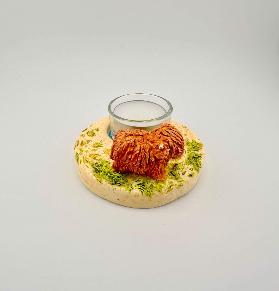 Highland cow ceramic tealight holder - Stout Crafted