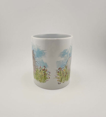 Highland pony in summer mugs and coasters - Stout Crafted