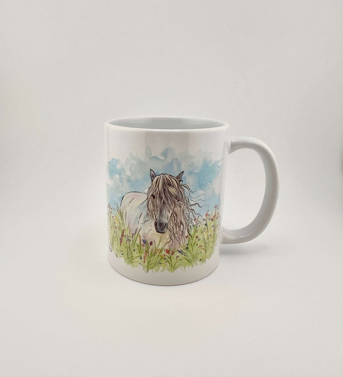 Highland pony in summer mugs and coasters - Stout Crafted