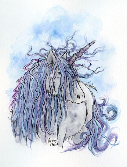 Highland Unicorn Illustration - Stout Crafted