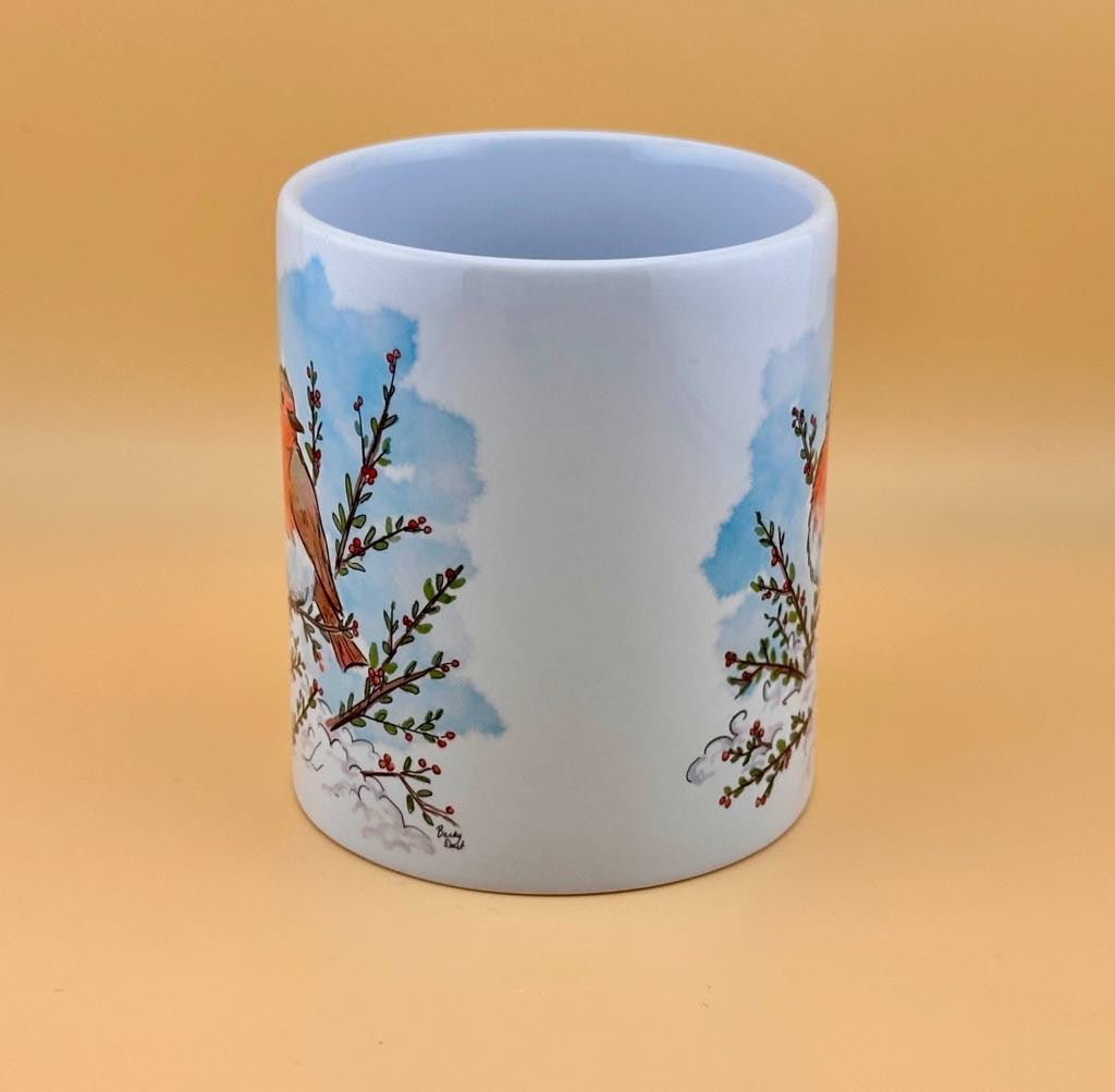 Robin mugs and coasters - Stout Crafted