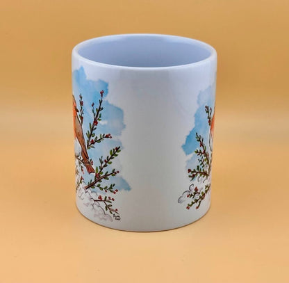 Robin mugs and coasters - Stout Crafted