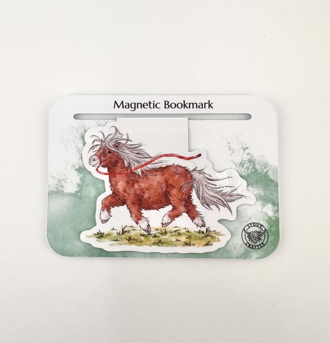 Shetland pony magnetic bookmark - Stout Crafted
