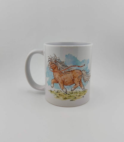Shetland pony mugs and coasters - Stout Crafted