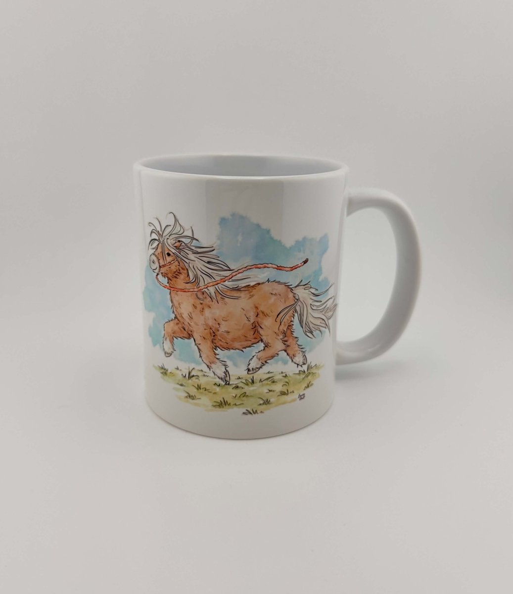 Shetland pony mugs and coasters - Stout Crafted