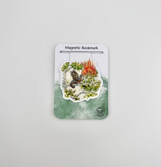 Woodland dragon magnetic bookmark - Stout Crafted